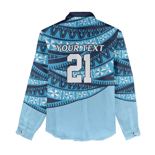 New South Wales Rugby Pacific Custom Women Casual Shirt Pasifika Tapa Pattern