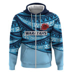 New South Wales Rugby Pacific Custom Zip Hoodie Pasifika Tapa Pattern