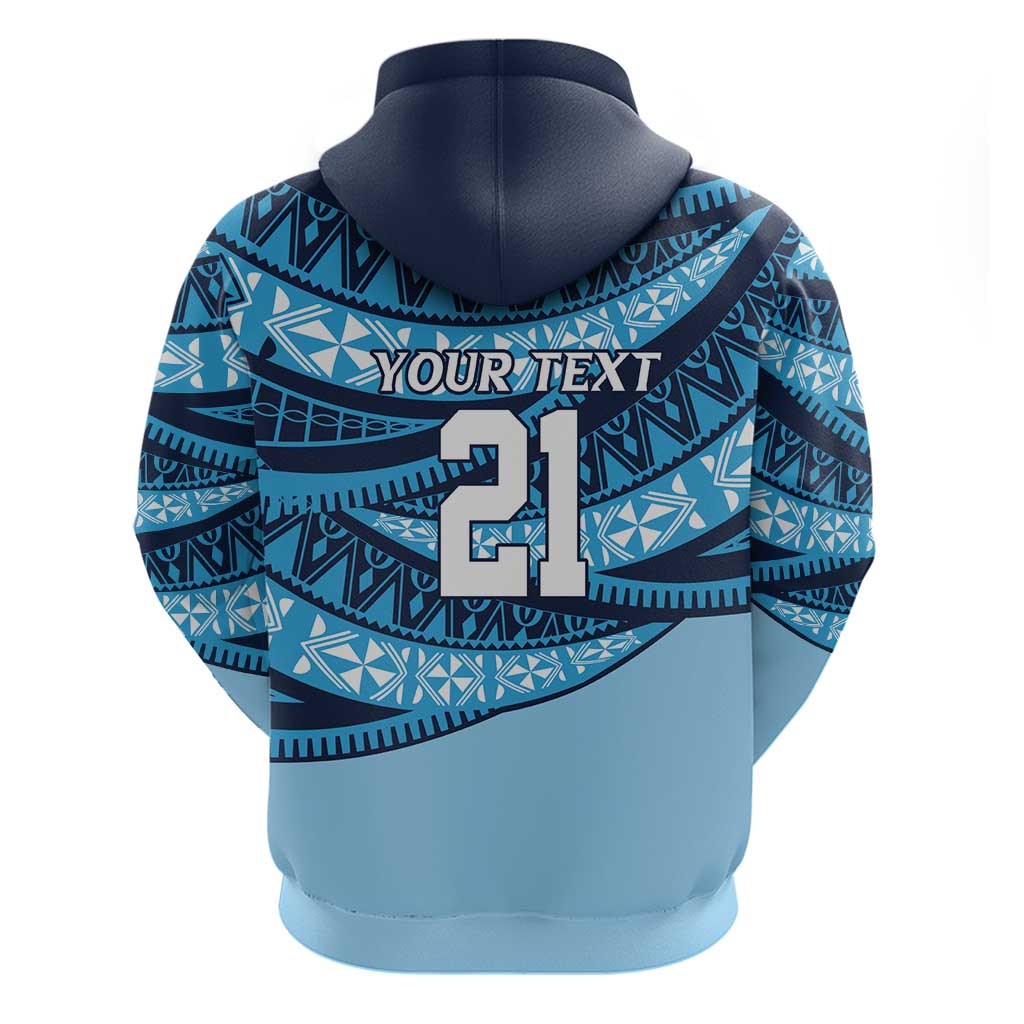 New South Wales Rugby Pacific Custom Zip Hoodie Pasifika Tapa Pattern