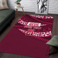 Queensland Rugby Pacific Custom Area Rug Pasifika Tapa Pattern