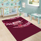 Queensland Rugby Pacific Custom Area Rug Pasifika Tapa Pattern