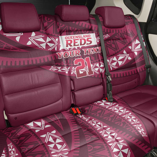 Queensland Rugby Pacific Custom Back Car Seat Cover Pasifika Tapa Pattern