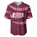 Queensland Rugby Pacific Custom Baseball Jersey Pasifika Tapa Pattern