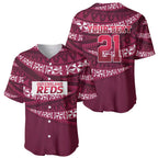 Queensland Rugby Pacific Custom Baseball Jersey Pasifika Tapa Pattern
