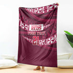 Queensland Rugby Pacific Custom Blanket Pasifika Tapa Pattern