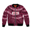 Queensland Rugby Pacific Custom Bomber Jacket Pasifika Tapa Pattern