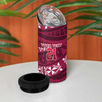 Queensland Rugby Pacific Custom 4 in 1 Can Cooler Tumbler Pasifika Tapa Pattern