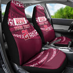Queensland Rugby Pacific Custom Car Seat Cover Pasifika Tapa Pattern