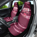 Queensland Rugby Pacific Custom Car Seat Cover Pasifika Tapa Pattern
