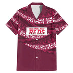Queensland Rugby Pacific Custom Family Matching Mermaid Dress and Hawaiian Shirt Pasifika Tapa Pattern