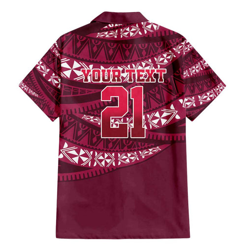 Queensland Rugby Pacific Custom Family Matching Mermaid Dress and Hawaiian Shirt Pasifika Tapa Pattern