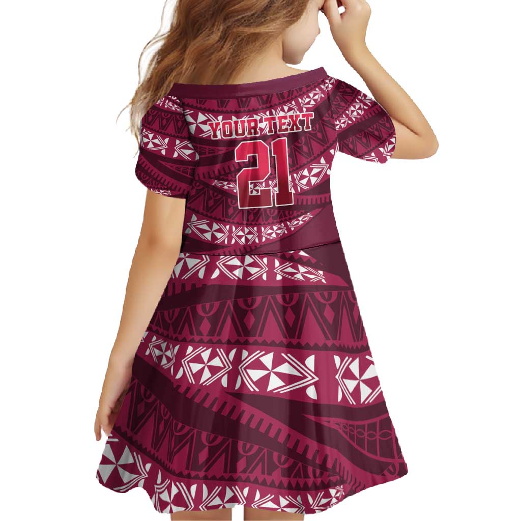 Queensland Rugby Pacific Custom Family Matching Off Shoulder Maxi Dress and Hawaiian Shirt Pasifika Tapa Pattern