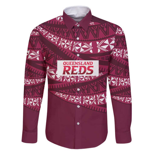 Queensland Rugby Pacific Custom Family Matching Puletasi and Hawaiian Shirt Pasifika Tapa Pattern