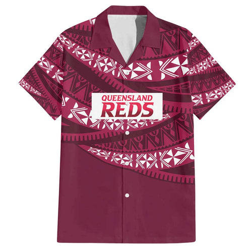 Queensland Rugby Pacific Custom Family Matching Summer Maxi Dress and Hawaiian Shirt Pasifika Tapa Pattern