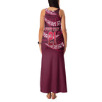 Queensland Rugby Pacific Custom Family Matching Tank Maxi Dress and Hawaiian Shirt Pasifika Tapa Pattern