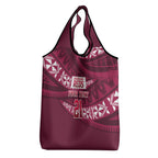 Queensland Rugby Pacific Custom Grocery Bag Pasifika Tapa Pattern