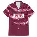 Queensland Rugby Pacific Custom Hawaiian Shirt Pasifika Tapa Pattern