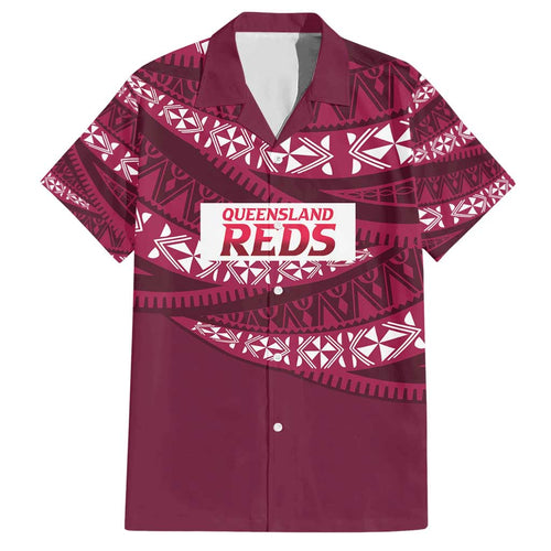 Queensland Rugby Pacific Custom Hawaiian Shirt Pasifika Tapa Pattern