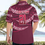 Queensland Rugby Pacific Custom Hawaiian Shirt Pasifika Tapa Pattern