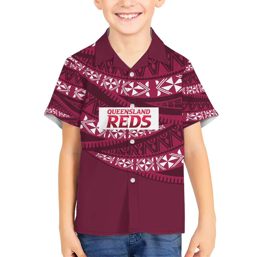 Queensland Rugby Pacific Custom Hawaiian Shirt Pasifika Tapa Pattern