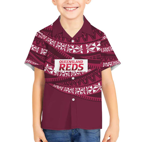 Queensland Rugby Pacific Custom Hawaiian Shirt Pasifika Tapa Pattern