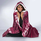 Queensland Rugby Pacific Custom Hooded Blanket Pasifika Tapa Pattern