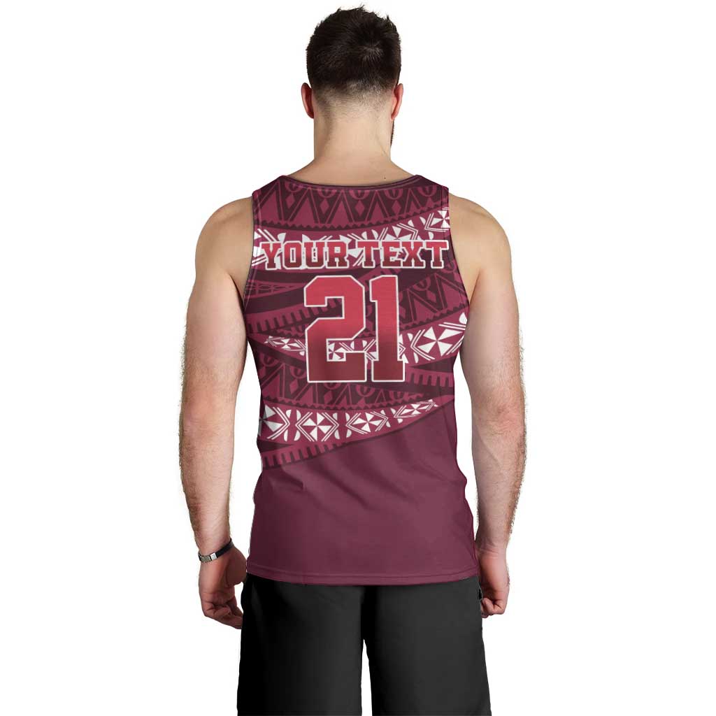 Queensland Rugby Pacific Custom Men Tank Top Pasifika Tapa Pattern