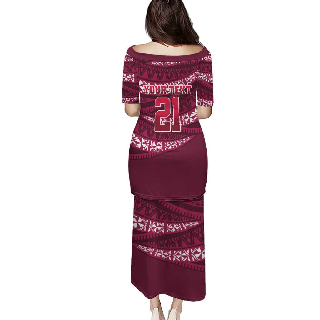 Queensland Rugby Pacific Custom Puletasi Pasifika Tapa Pattern