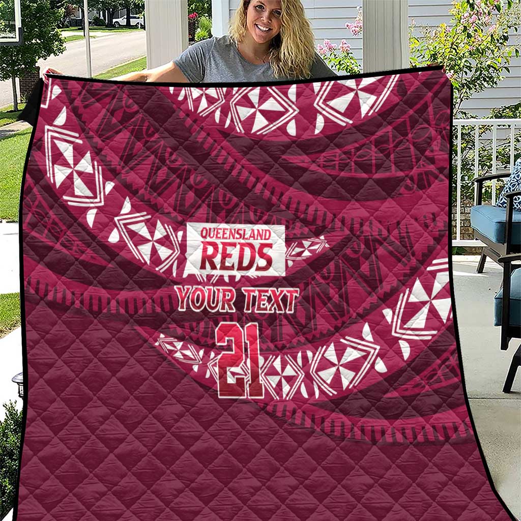 Queensland Rugby Pacific Custom Quilt Pasifika Tapa Pattern