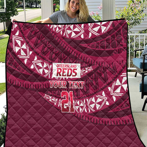 Queensland Rugby Pacific Custom Quilt Pasifika Tapa Pattern