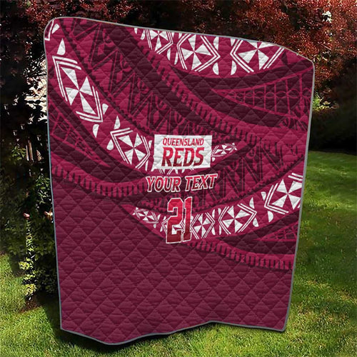 Queensland Rugby Pacific Custom Quilt Pasifika Tapa Pattern