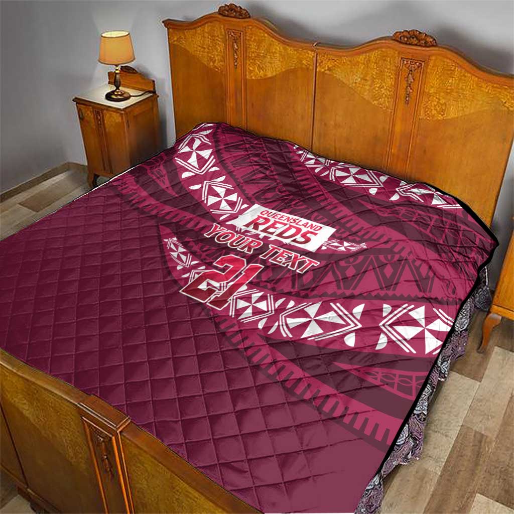 Queensland Rugby Pacific Custom Quilt Pasifika Tapa Pattern