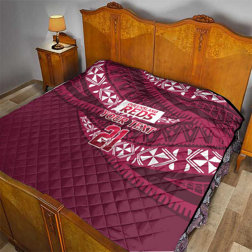 Queensland Rugby Pacific Custom Quilt Pasifika Tapa Pattern