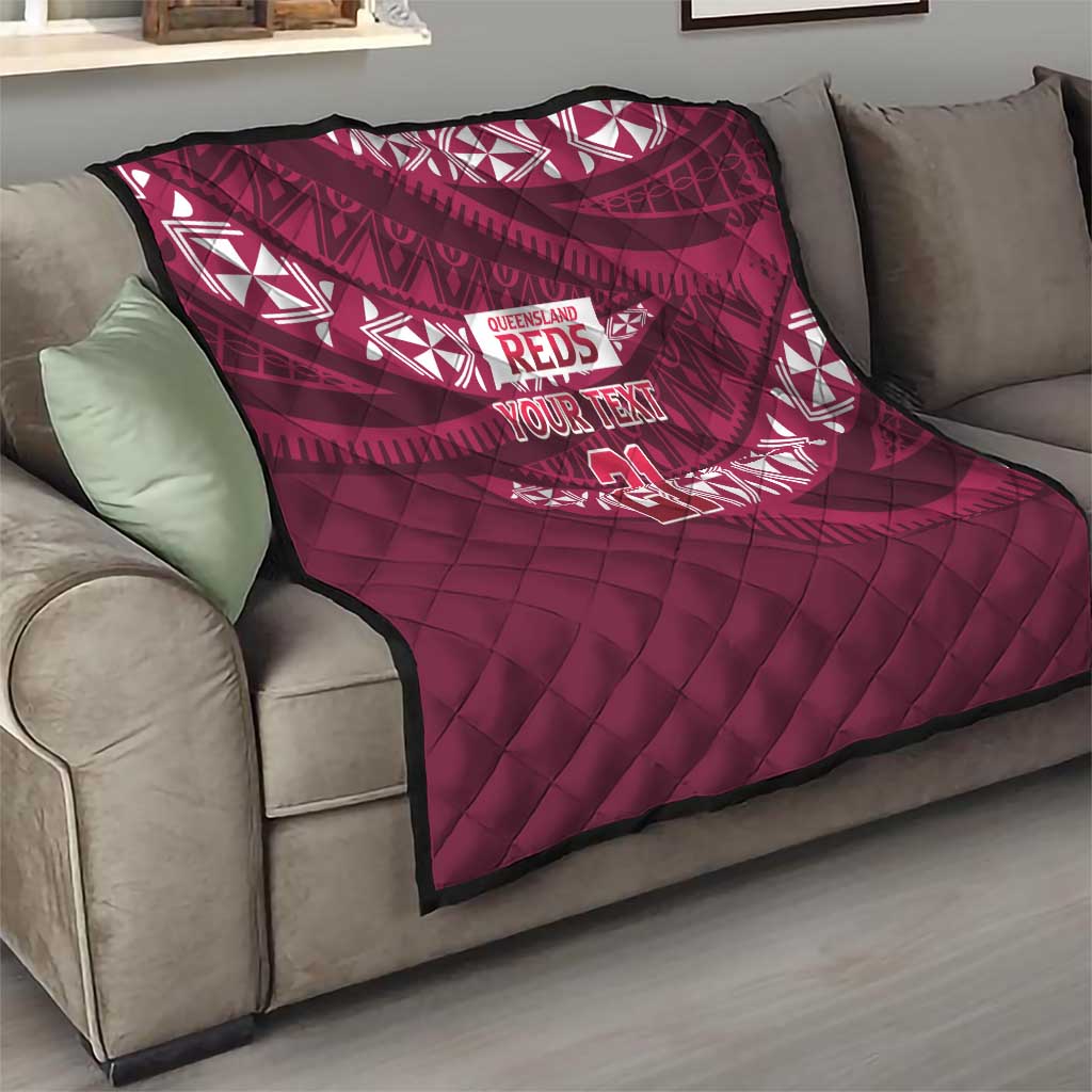 Queensland Rugby Pacific Custom Quilt Pasifika Tapa Pattern