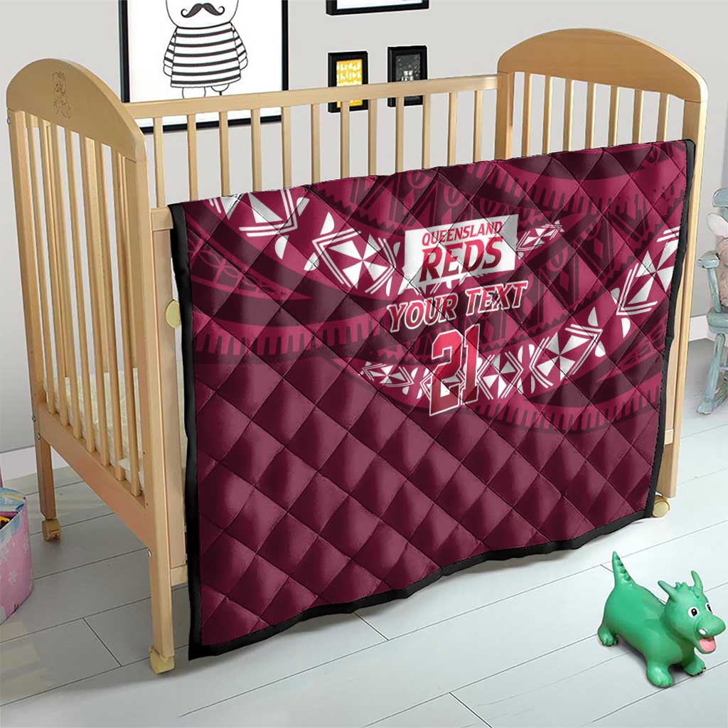 Queensland Rugby Pacific Custom Quilt Pasifika Tapa Pattern