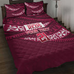 Queensland Rugby Pacific Custom Quilt Bed Set Pasifika Tapa Pattern