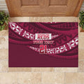 Queensland Rugby Pacific Custom Rubber Doormat Pasifika Tapa Pattern
