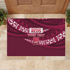 Queensland Rugby Pacific Custom Rubber Doormat Pasifika Tapa Pattern