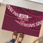 Queensland Rugby Pacific Custom Rubber Doormat Pasifika Tapa Pattern