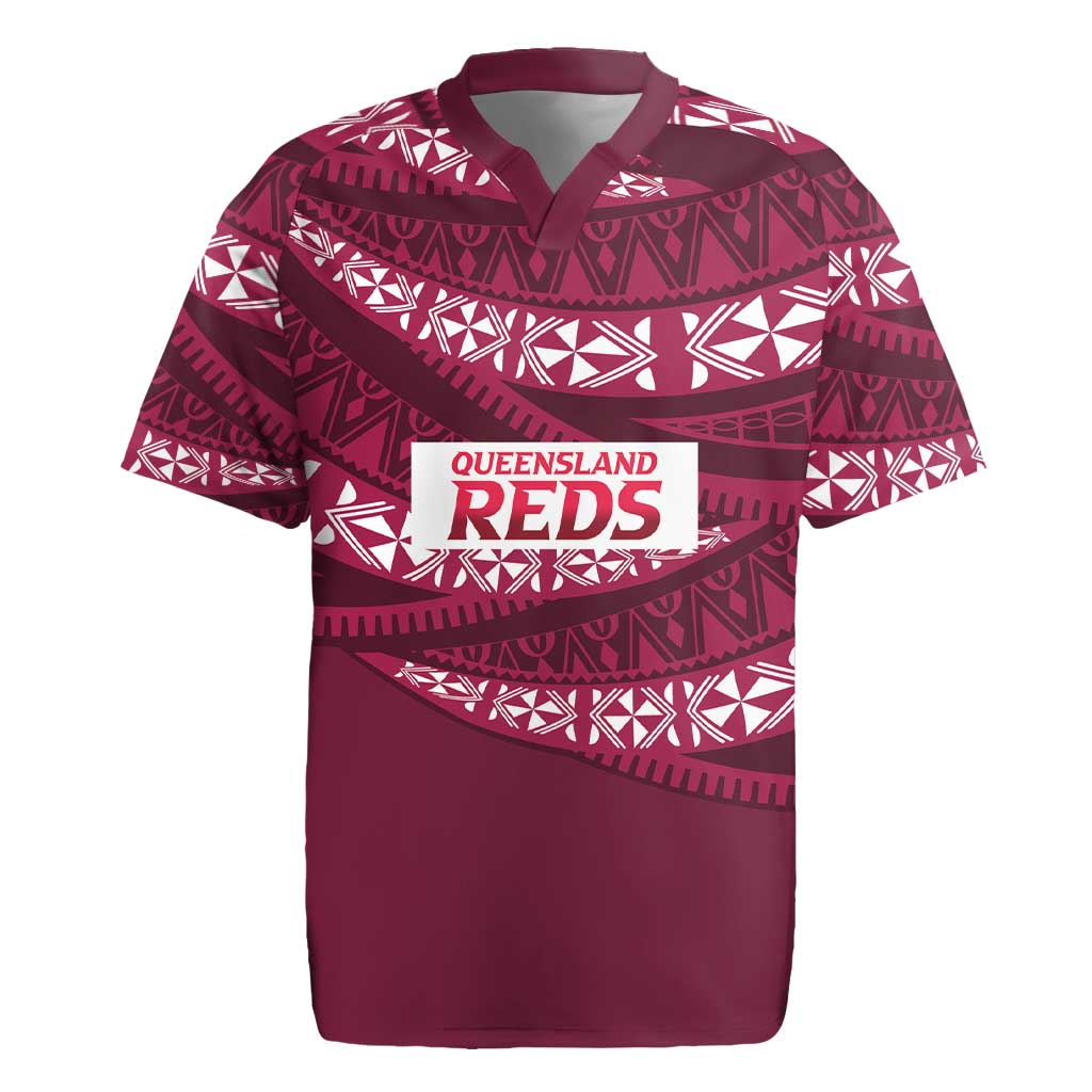 Queensland Rugby Pacific Custom Rugby Jersey Pasifika Tapa Pattern