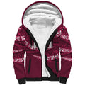 Queensland Rugby Pacific Custom Sherpa Hoodie Pasifika Tapa Pattern