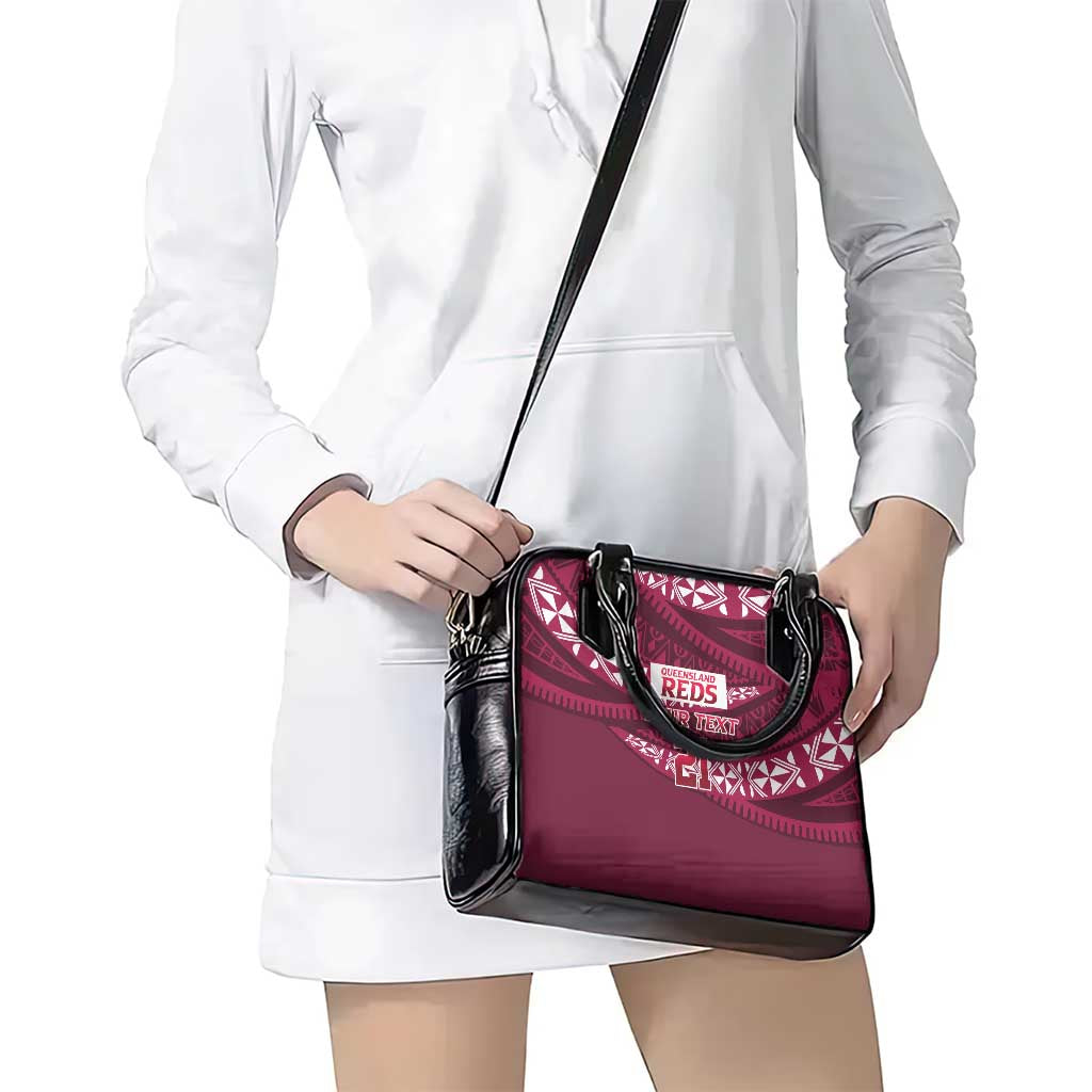Queensland Rugby Pacific Custom Shoulder Handbag Pasifika Tapa Pattern