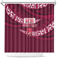 Queensland Rugby Pacific Custom Shower Curtain Pasifika Tapa Pattern
