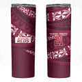 Queensland Rugby Pacific Custom Skinny Tumbler Pasifika Tapa Pattern