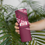 Queensland Rugby Pacific Custom Skinny Tumbler Pasifika Tapa Pattern
