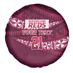 Queensland Rugby Pacific Custom Spare Tire Cover Pasifika Tapa Pattern