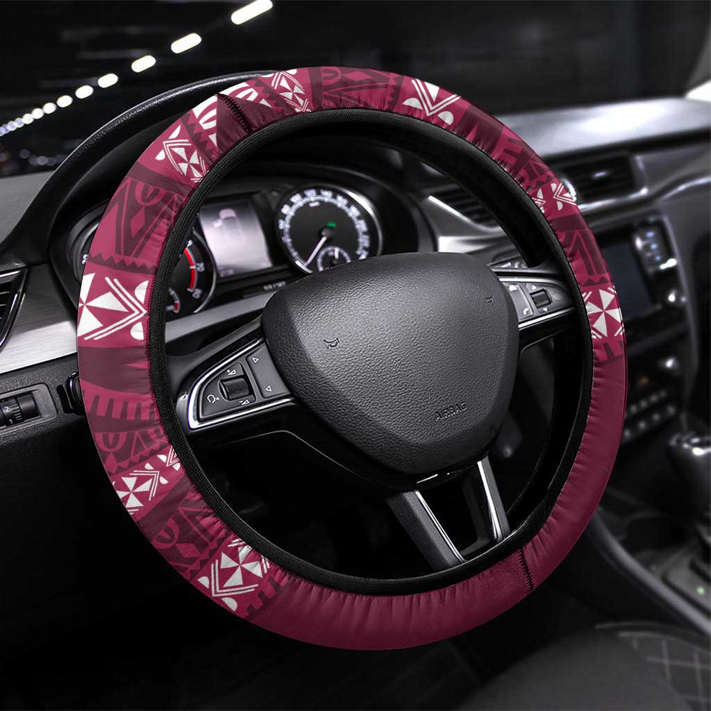 Queensland Rugby Pacific Steering Wheel Cover Pasifika Tapa Pattern