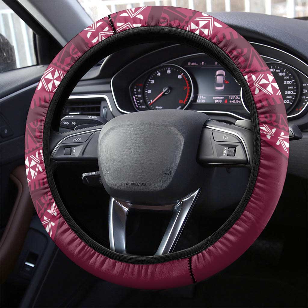 Queensland Rugby Pacific Steering Wheel Cover Pasifika Tapa Pattern