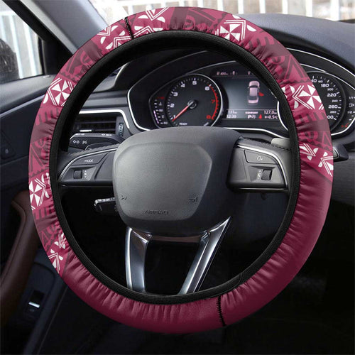 Queensland Rugby Pacific Steering Wheel Cover Pasifika Tapa Pattern