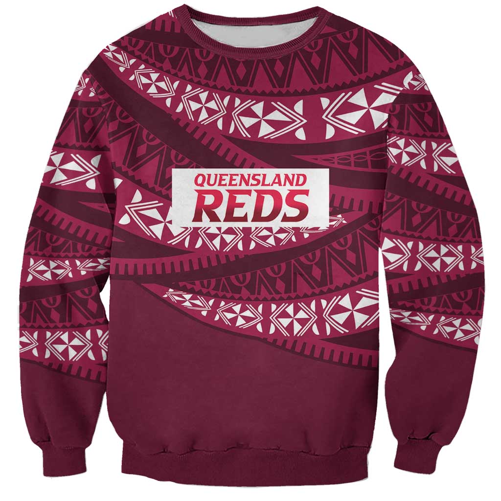 Queensland Rugby Pacific Custom Sweatshirt Pasifika Tapa Pattern